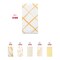 Durable White with Gold Diamond Paper Dinner Napkins (600 Napkins)